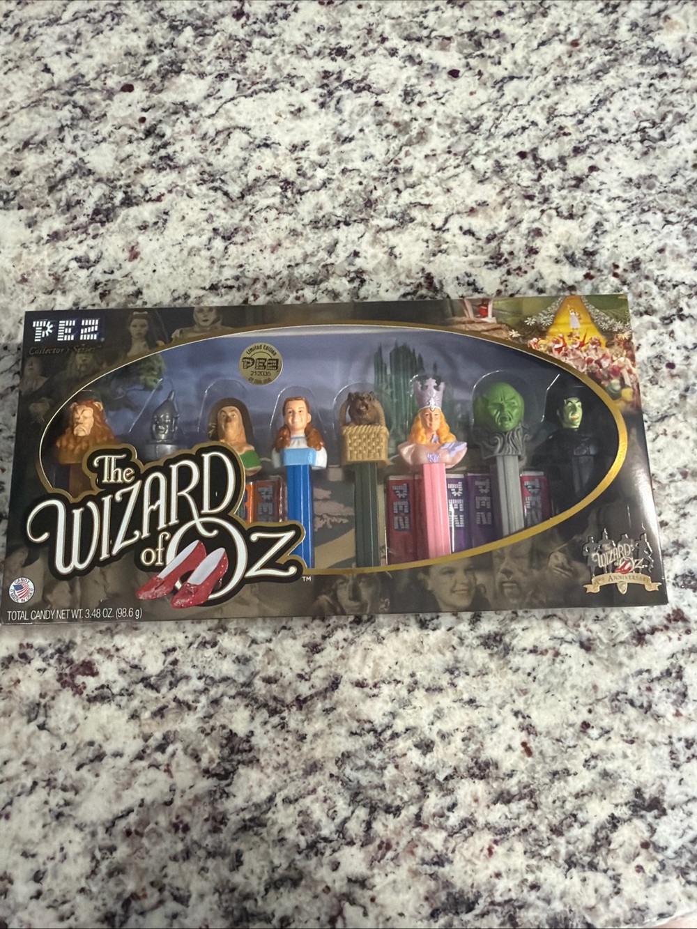 The Wizard of Oz 70th Anniversary Collectible PEZ Dispenser Set -